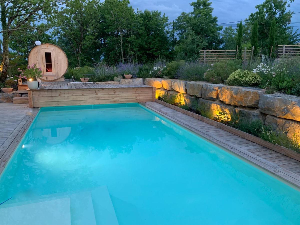 Maison D'Hotes De Charme Le Clos De La Fontaine Piscine & Spa Labastide-Marnhac エクステリア 写真