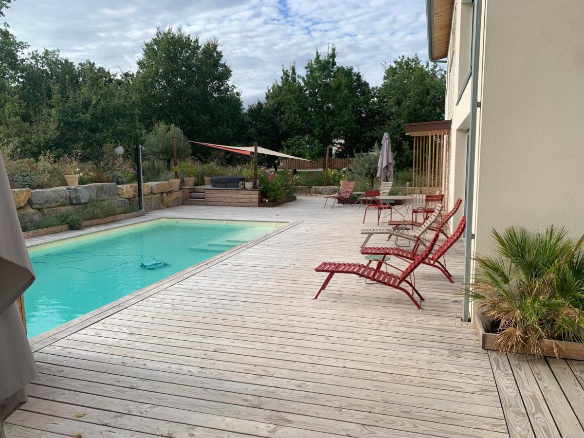 Maison D'Hotes De Charme Le Clos De La Fontaine Piscine & Spa Labastide-Marnhac エクステリア 写真