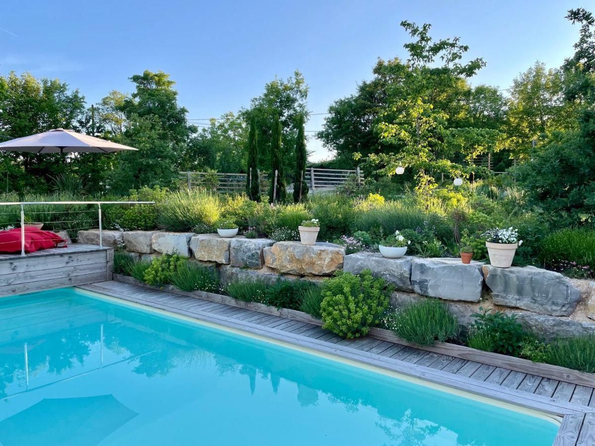 Maison D'Hotes De Charme Le Clos De La Fontaine Piscine & Spa Labastide-Marnhac エクステリア 写真